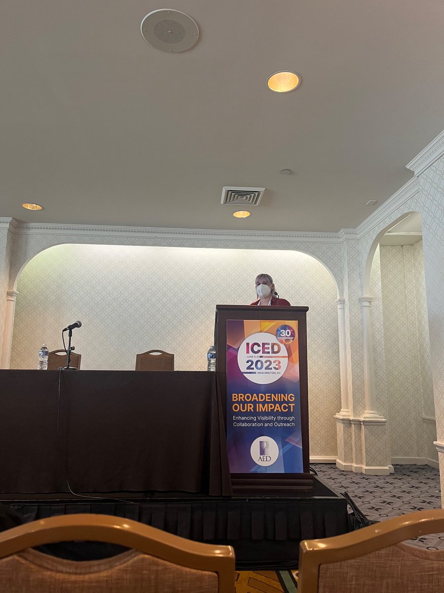 @DrKaraCP presenting our measurement paper (that won the Young Investigator Award) at the #ICED2023 Assessment &amp; Diagnosis SIG!