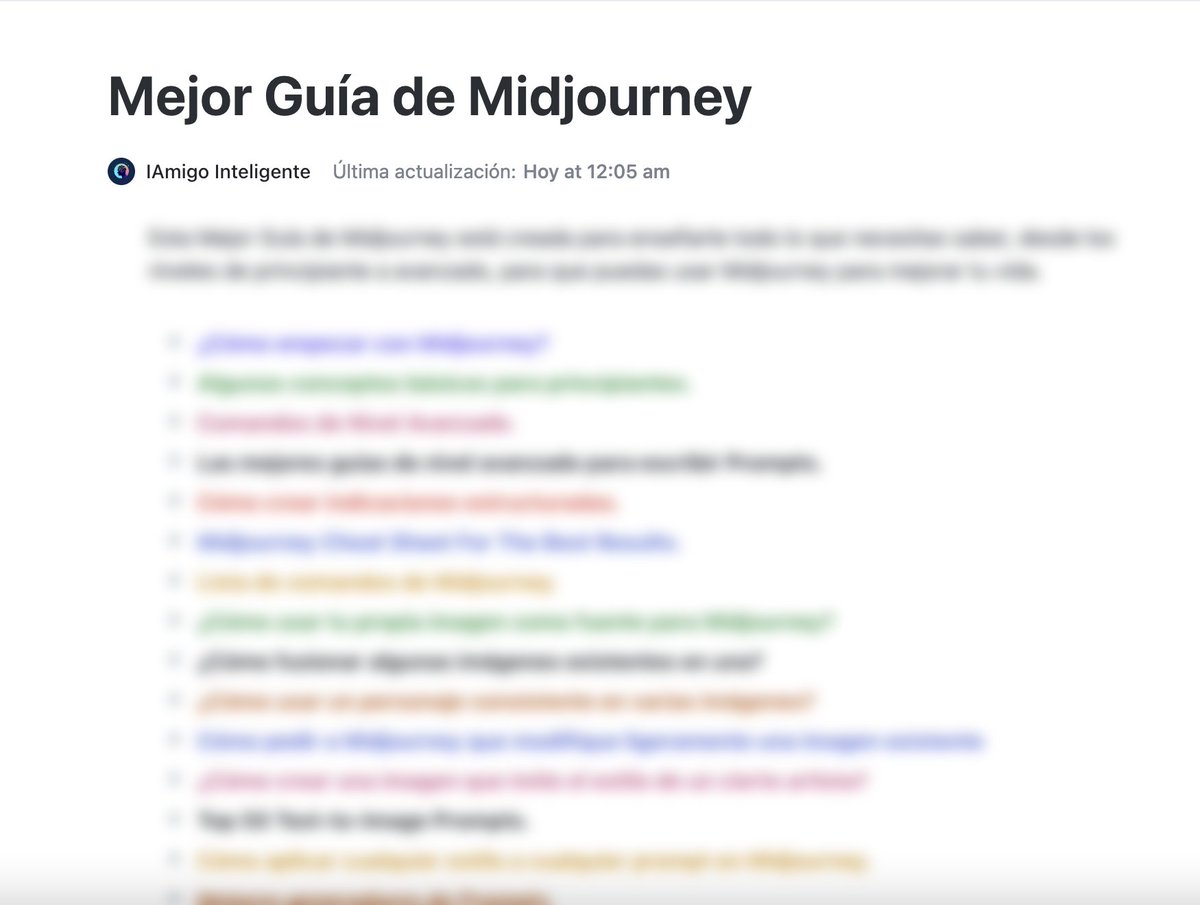 🎁[REGALO I.A]🎁

Midjourney es una de las herramientas de IA más potentes de 2023.

Pero la mayoría de las personas no saben cómo usarla

Por eso construí "La Mejor Guía de Midjourney"

Para obtenerlo en DM,

-Like
-RT
-Comenta 'Midjourney'
-SÍGUEME

⚠️ SOLO DISPONIBLE 48H