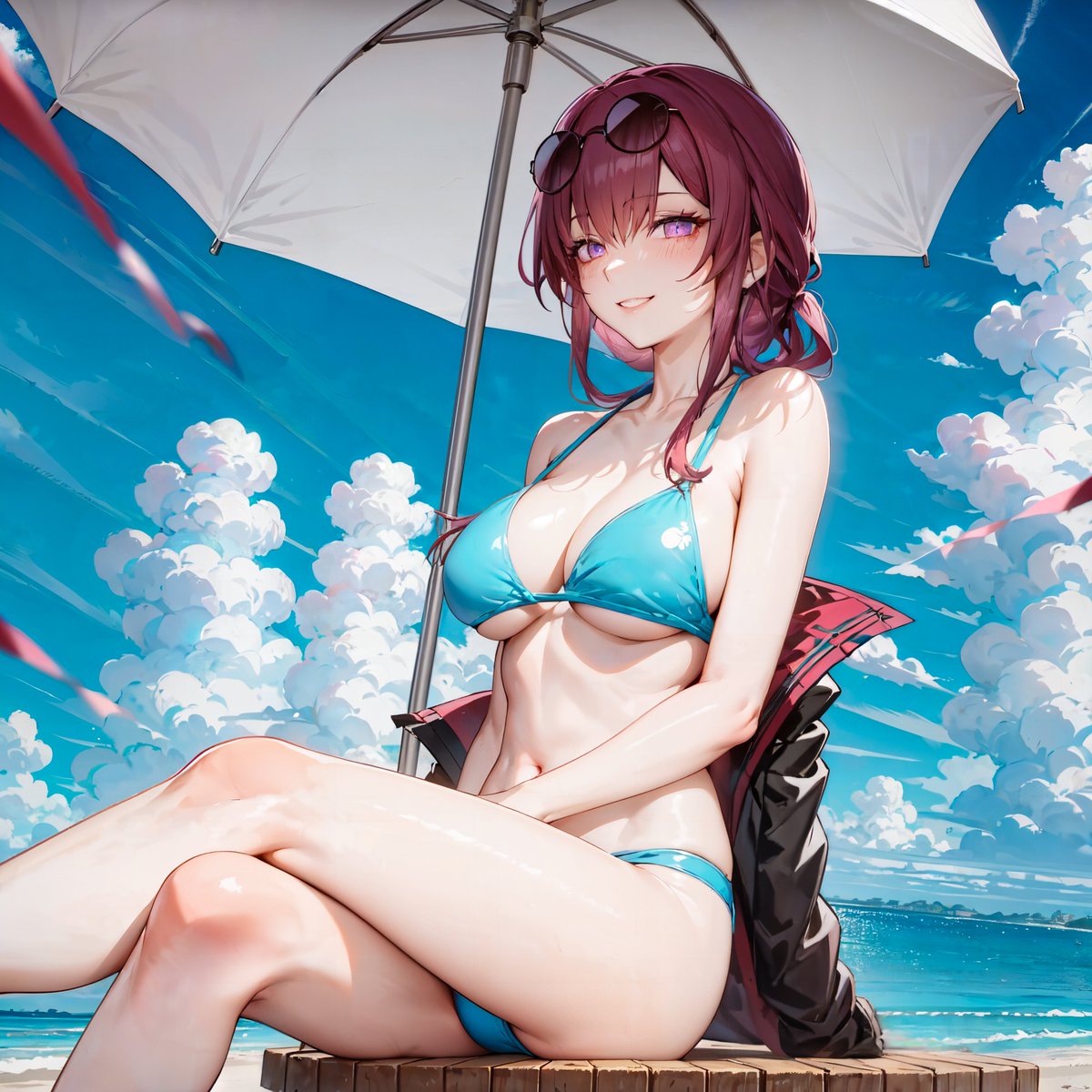 ✨水着Kafka 3連🏖️」 #AIイラスト #崩壊スターレイル