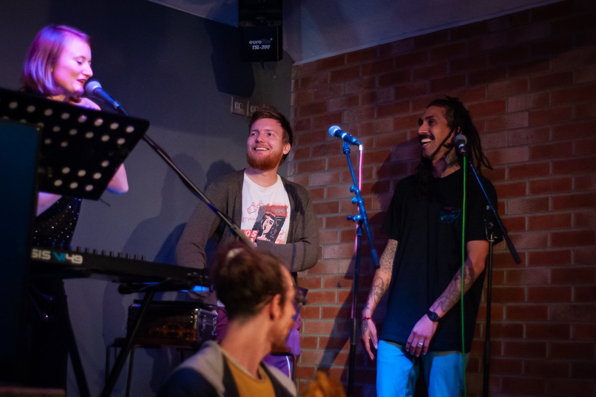 theopencollab's tweet photo. Remember when we all went down to the @henandchicken last year and made loads of wonderful music and poetry for an afternoon?! Wasn't it absolutely magical?!

We can't believe its been over a year since that beautiful show 😍 https://t.co/Z0HwAhzAix