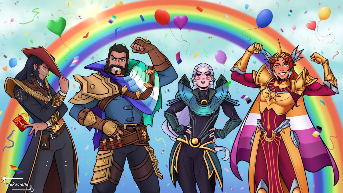 Destiny and Fate 🖤🎲 Sun and the Moon ☀️🌙  🎨by <a href="/Hekatiane/">Hekatiane | 🦋 I'm also on Bluesky 🦋</a> 

 “Diana’s story helped me come to terms with my identity that’s why she’s a character I explore a lot in my art and that’s why she and Leona mean so much to me.”