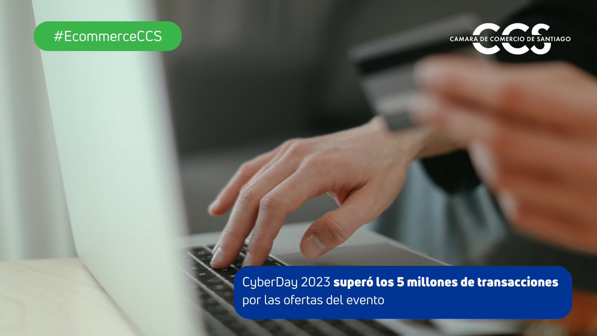 SociosCCS's tweet photo. #Cybercl | La Cámara de Comercio de Santiago destaca que las ventas totales alcanzaron los US$ 540 millones, superando el objetivo previsto de US$ 400 millones para esta edición del evento 👉 https://t.co/dZ7cN4hPoD https://t.co/yV3k61YWVQ