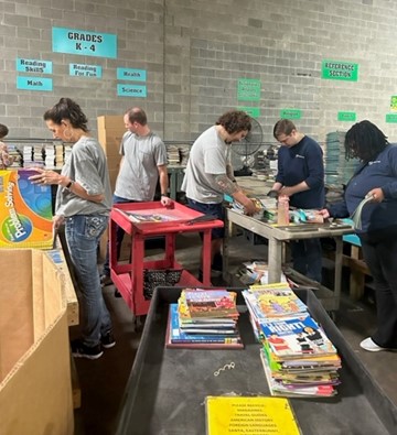 Team HLBGC had a great time serving our community on #HLBCommunities Day 2023!  We enjoyed sorting books for <a href="/BooksForAfrica1/">BooksForAfrica(ATL)</a> to help achieve their mission of ending the book famine in Africa and empowering  through literacy.  #CommunityEngagement #giveback #teamHLBGC