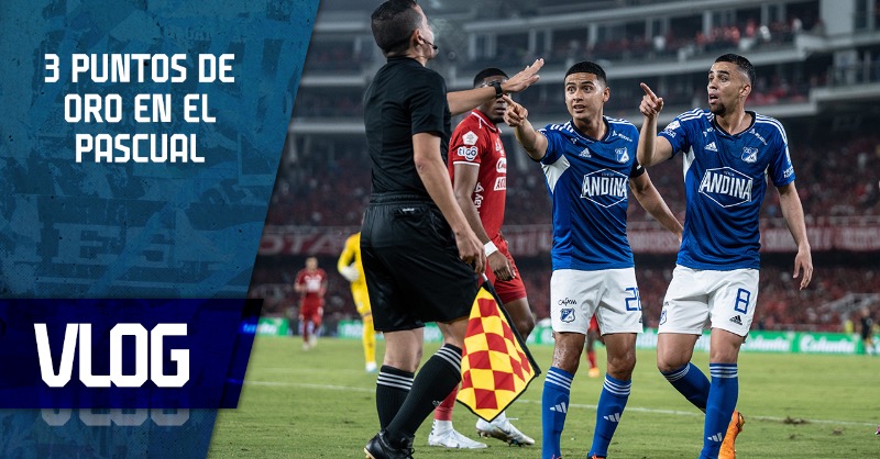 MillosFCoficial's tweet photo. El viaje a Cali, la polémica entre el chontaduro o el pejibaye, el interior del camerino y todo lo que vivimos para traernos los 3 puntos del Pascual Guerrero frente al América en un nuevo #EpicVlog. 🎥🎬✈️⚽️🔵