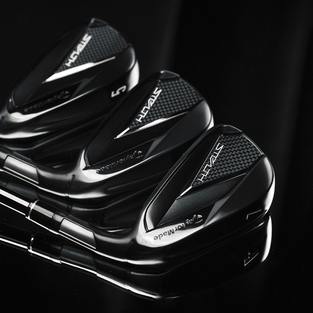 TaylorMadeCA's tweet photo. The dark flight. 🦇 

The all-new Stealth Black Irons feature a menacing finish and are available in stores and online now.

Shop them: https://t.co/Z9pLgj2QN3 https://t.co/BULfg6dMPr