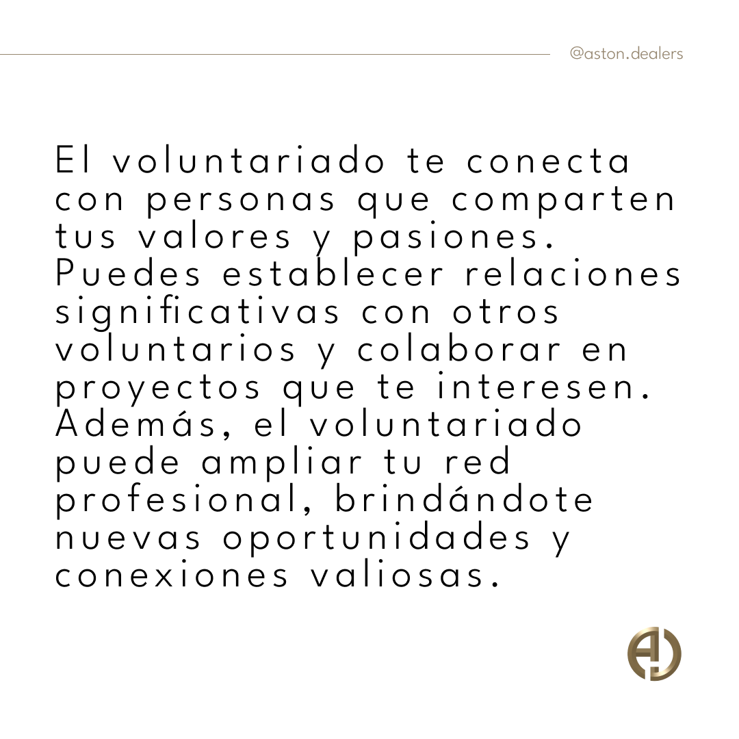 AstonDealers's tweet photo. El voluntariado es mucho más que una simple contribución a la comunidad. https://t.co/s7AJR6RuEk