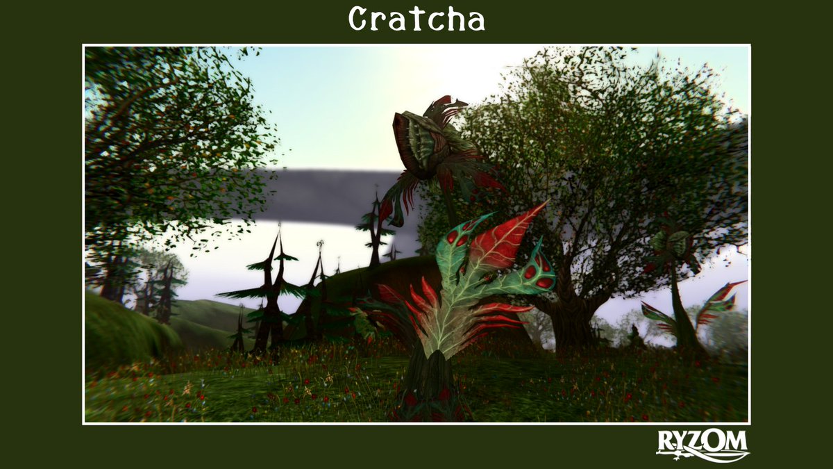 [Nice image] Cratcha

A large intelligent plant with fleshy leaves, a cratcha can fully rotate its flower thanks to a thin, flexible stem. [...]
To learn more: en.wiki.ryzom.com/wiki/Cratcha

#ryzom #sandboxgame #sandbox