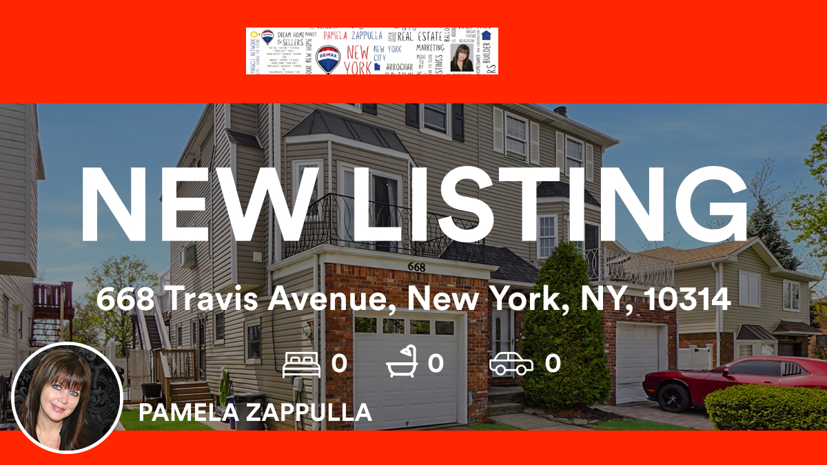 📍 668 Travis Avenue, New York, NY, 10314

My latest listing on RateMyAgent.
 40AK1178788
rma.reviews/eAO7j2x7xljn

...
#ratemyagent #realestate