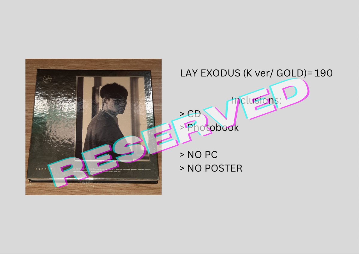 SC_CollectionPH's tweet photo. UPDATE FOR EXO https://t.co/tuGn3cKujy