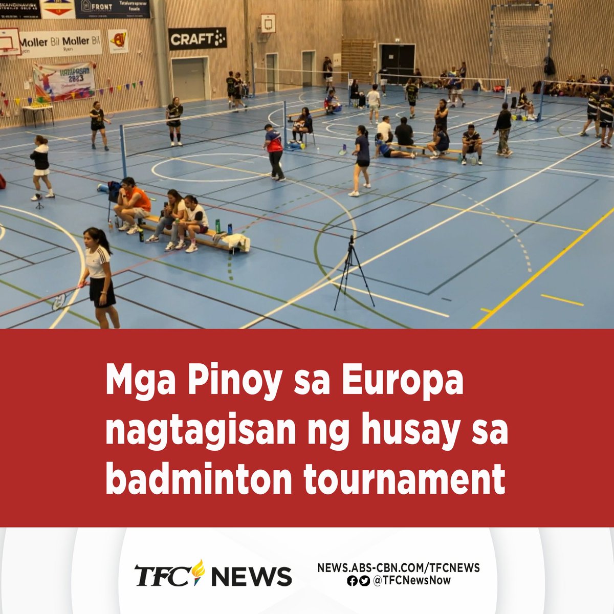 Nagtagisan ng husay sa badminton ang mga Pinoy mula sa iba-ibang bansa sa Europa sa isang tournament na ginanap sa Oslo, Norway.

Nagpapatrol, @MarcoReyesCamas. #TFCNews

PANOORIN: youtu.be/vAJ3Z3P2lVY