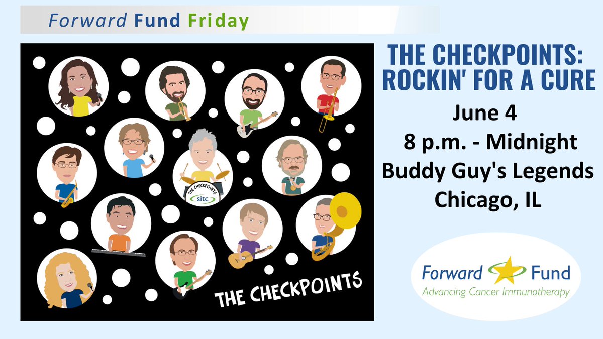 Get ready to rock!   The CheckPoints: Rockin’ for a Cure fundraiser is this Sunday, June 4 at Buddy Guy’s Legends in Chicago. Donations at the door benefit the next generation of cancer immunotherapy experts through the #SITCForwardFund #CIM23 #ASCO23 sitcancer.org/funding/the-ch…