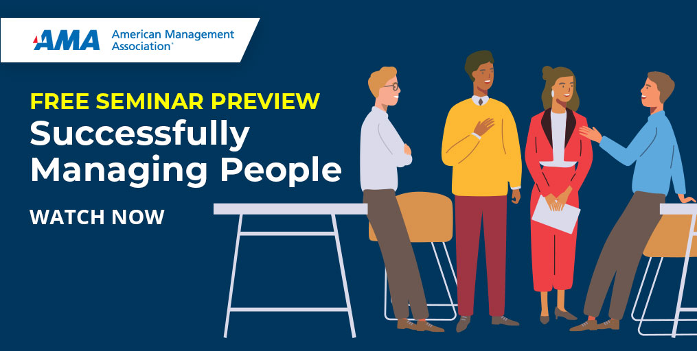 Find out how to develop a high-performing team by adapting your management style to every situation with this free seminar preview! ow.ly/SHkw50LFWci #management #leadership