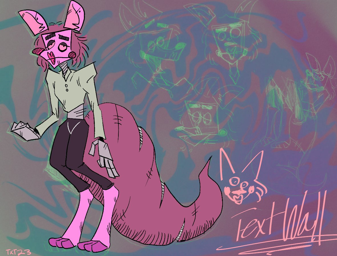 Finally drew my own sona instead of taking other arts. Got to batter them up and smear them more! also news posting and a bunch of other stuff on textwall.newgrounds.com.