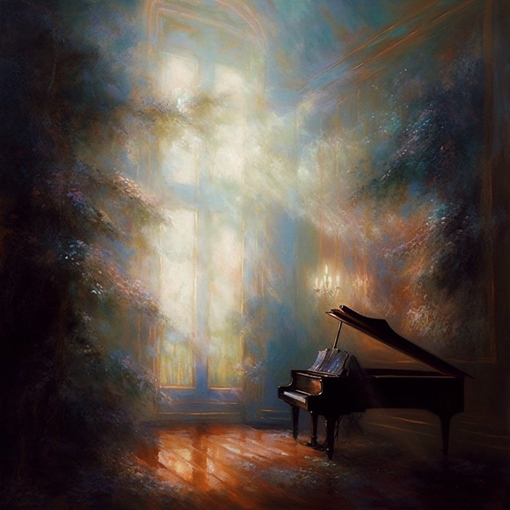 Piano in Summer by Amadeus Gray (1878)