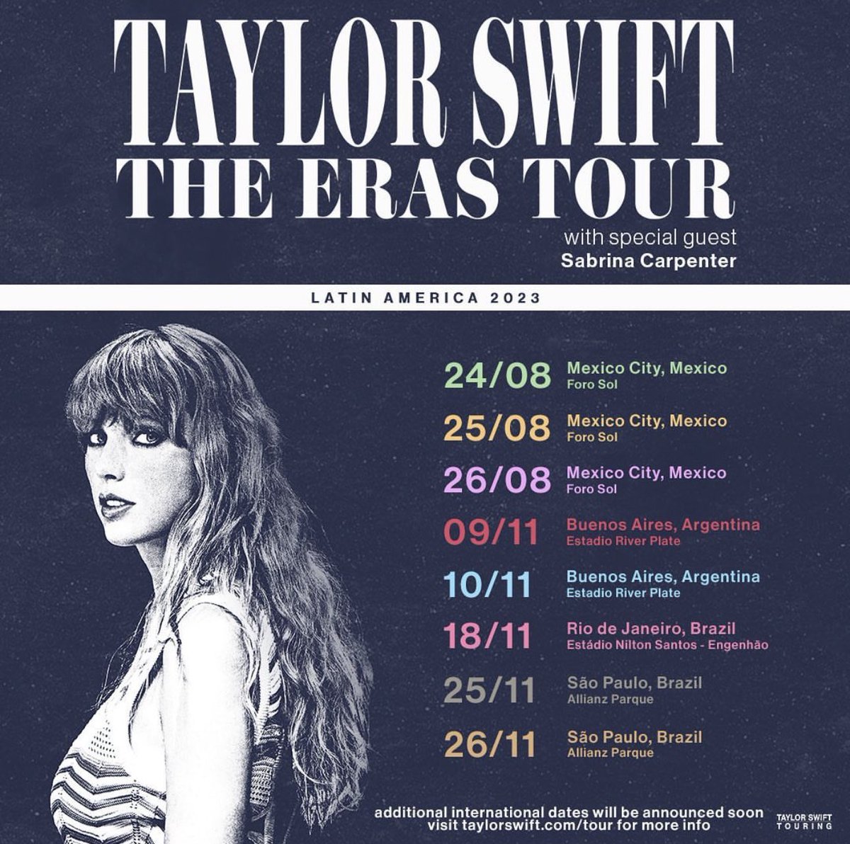 ticketelhamster's tweet photo. 🚨ANUNCIO OFICIAL🚨

The Eras Tour llegó y TAYLOR SWIFT VIENE A MÉXICO! 👱🏻‍♀️☔️⏳💃🏼🎤

https://t.co/TLA6RhZvEj 

🗓️24, 25 y 26 de agosto de 2023

⚠️En las próximas horas estaremos ampliando la información! https://t.co/LQU6qYiYwJ