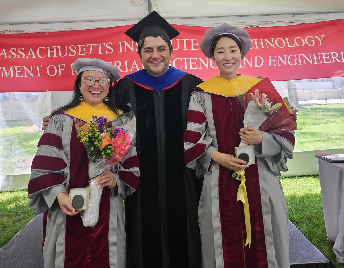 Cem Tasan (@tasangroupmit) on Twitter photo Doesn't get any better than the commencement! Proudest moments as we formally celebrate our new PhDs... <a href="/MITcommencement/">MIT Commencement</a> <a href="/MIT/">Massachusetts Institute of Technology (MIT)</a>
<a href="/mit_dmse/">DMSE at MIT</a> Doesn't get any better than the commencement! Proudest moments as we formally celebrate our new PhDs... <a href="/MITcommencement/">MIT Commencement</a> <a href="/MIT/">Massachusetts Institute of Technology (MIT)</a>
<a href="/mit_dmse/">DMSE at MIT</a>