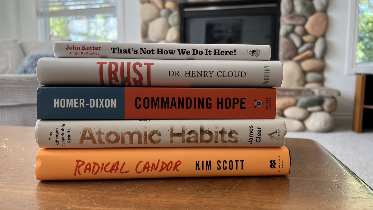 To our #readmore community. We need your top picks! Here’s what I’m working through or just finished. You have to read the top book on #change #leadership, followed by Radical Candor (revised) and Atomic Habits if you haven’t already! @VDoTweets @rhondastcroix #trust #hope