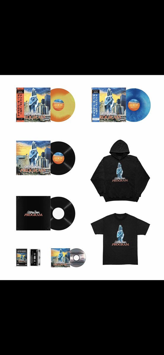 NOTHING BIGGER THAN THE PROGRAM vinyl and Merch drop exclusively at ROCMARCI.COM