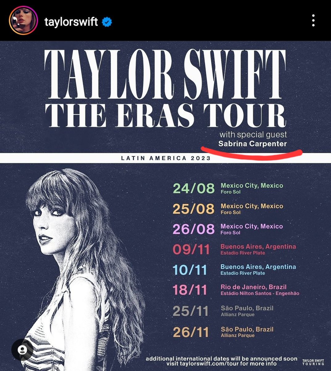 NotFancy_'s tweet photo. Sabrina carpenter went from covering taylor songs on youtube to touring with her. A true swiftie https://t.co/UsowQ78TCc