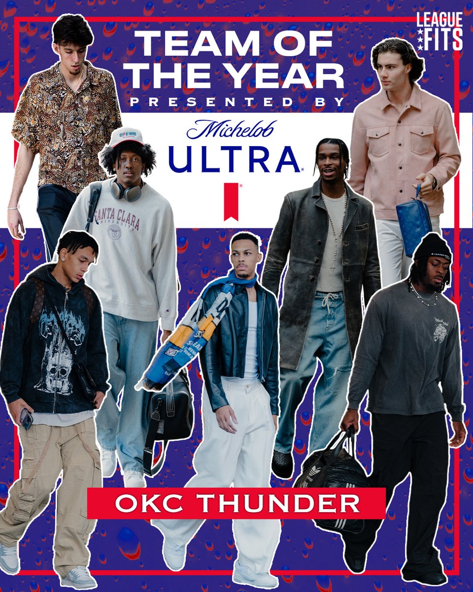 LEAGUEFITS MOMENTS: welcome to OKCFW, everybody. oklahoma city was this season's best-dressed team, and it wasn't close. @michelobultra #ULTRADrip

slamonline.com/peopleschamp/