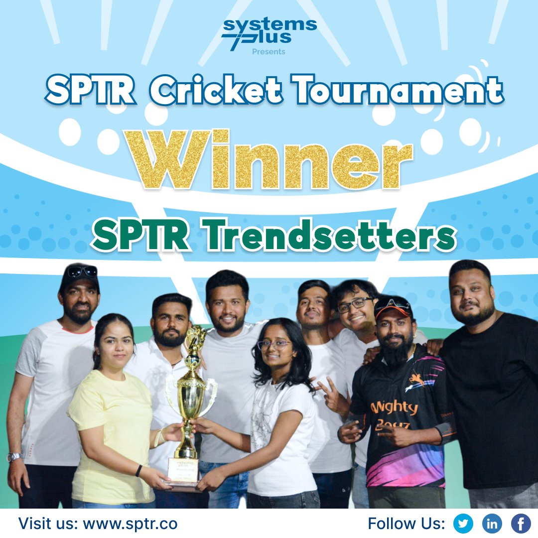 Sptr_Co's tweet photo. Part 1: ✨Reliving the excitement of our epic office cricket match! 🏏🔥 From thrilling wickets to mighty sixes, we had it all. A day filled with sportsmanship, laughter, and unforgettable memories. 💕

#TeamBonding #SPTRCricketTournament #LifeAtSPTR #SystemsPlusTransformations https://t.co/BU1Qk2PRh2