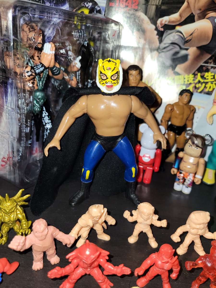 Been a minute but here's a #FigureFriday #Bootleg Tiger Mask I added to the Japanese section of my collection @FullyPoseable @PetrusWrestling #figlife #BootlegClub