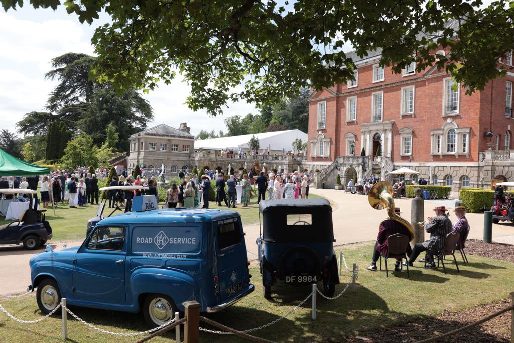 RoyalAutomobile's tweet photo. Ladies' Day at our Woodcote Park clubhouse was a true delight as our members and guests revelled in a sumptuous summer buffet, followed by an exhilarating experience at the Epsom racecourse, immersing themselves in the bustling atmosphere. https://t.co/DGGvH6w5uK