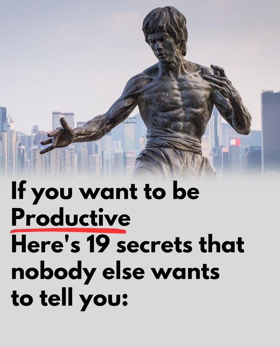 If You Want to Be Productive, 

Here are 19 Secrets That Nobody Else Wants to Tell You: