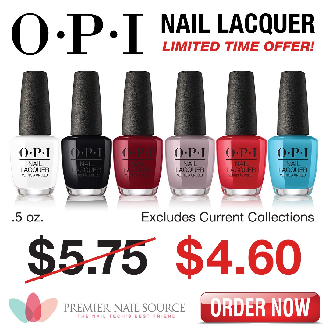 Happy Friday 🎉

Enjoy savings on OPI Nail Lacquer this weekend: bit.ly/3Gra6TA

Available for a limited time! 💅

#PremierNailSource #OPI #NailLacquer #WeekendDeal