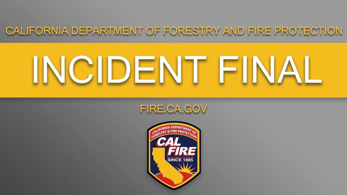 CALFIRETGU's tweet image. #CountrysideIncident all CAL FIRE resources have been released from scene. @RedBluffFire will remain at scene.

#CALFIRETGU2023 #RedBluffCityFireDepartment