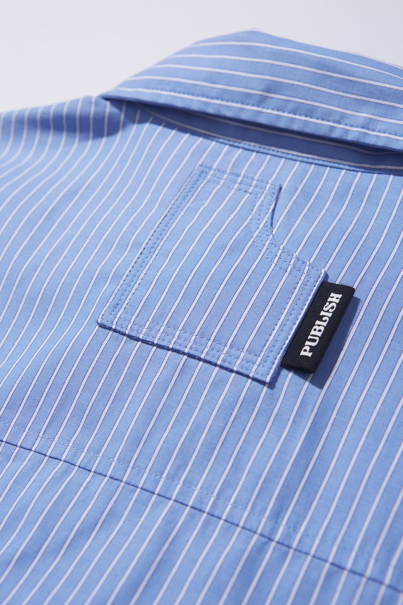 Publishbrand's tweet image. The Summer Blues. 

Shop more men’s button-downs – designed with the modern gentleman in mind – by heading to the link in bio.

(Shirt pictured here available in Asia only). 
.
.
.
#publishbrand #dressupordown #buttondown #springclothing #workwearstyle #menswearguide