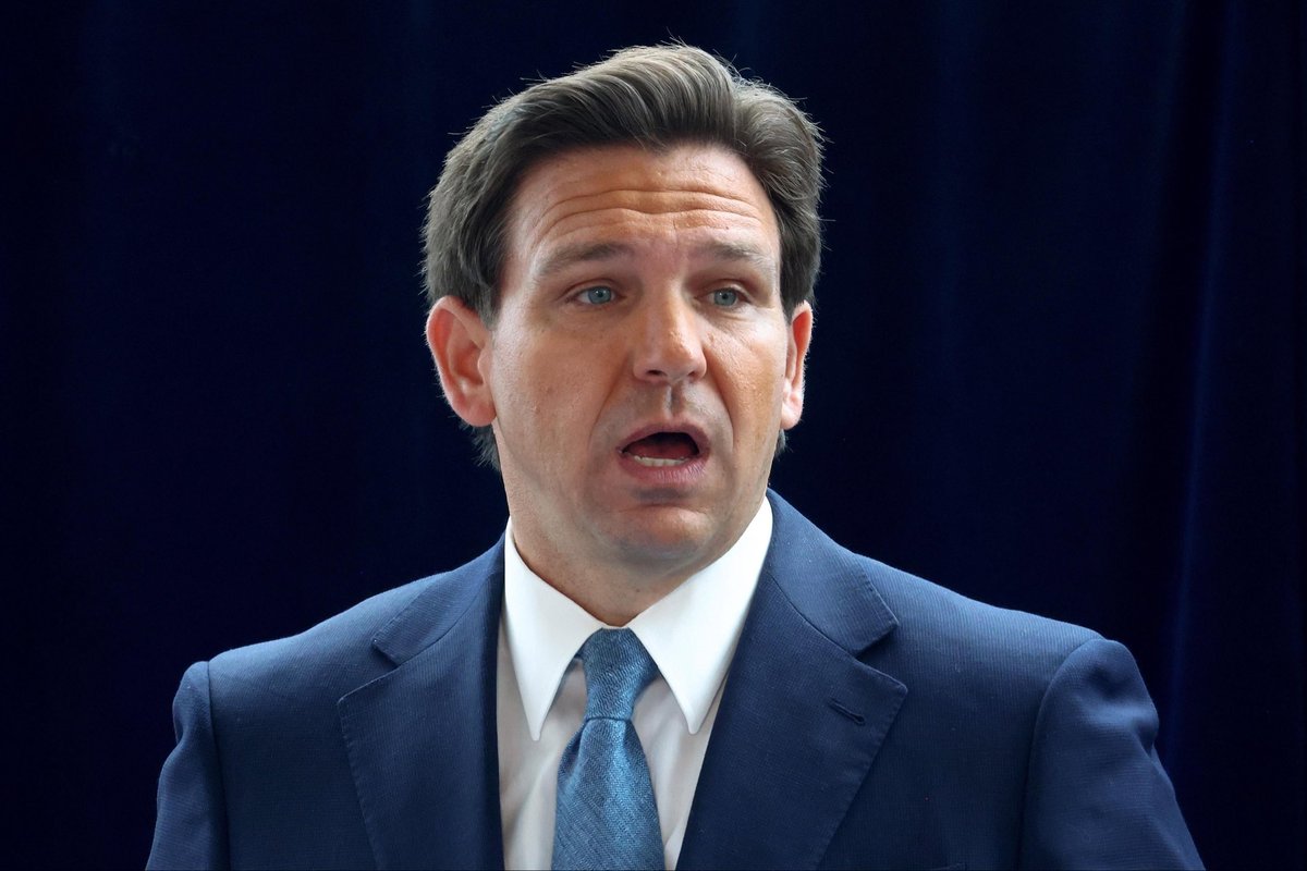BREAKING: Ron DeSantis has another whiny meltdown, proving that he is too temperamentally unstable to control our nuclear arsenal.

DeSantis was asked a very simple question: how does he pronounce his last name? Rather than answering the question, he threw a fit.

“This is…