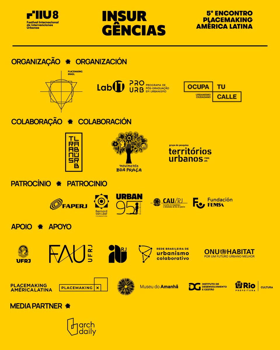 Obrigada por postularem na Convocatória! 🤩💚

📌 Em breve contamos mais novidades.

Este evento é organizado pelo PROURB-FAU/UFRJ, Ocupa Tu Calle (Perú) e a rede Placemaking Brasil.
#insurgencias2023 #fiiu8 #placemakingBR #placemakinglatinoamerica #peru #riodejaneiro #brasil