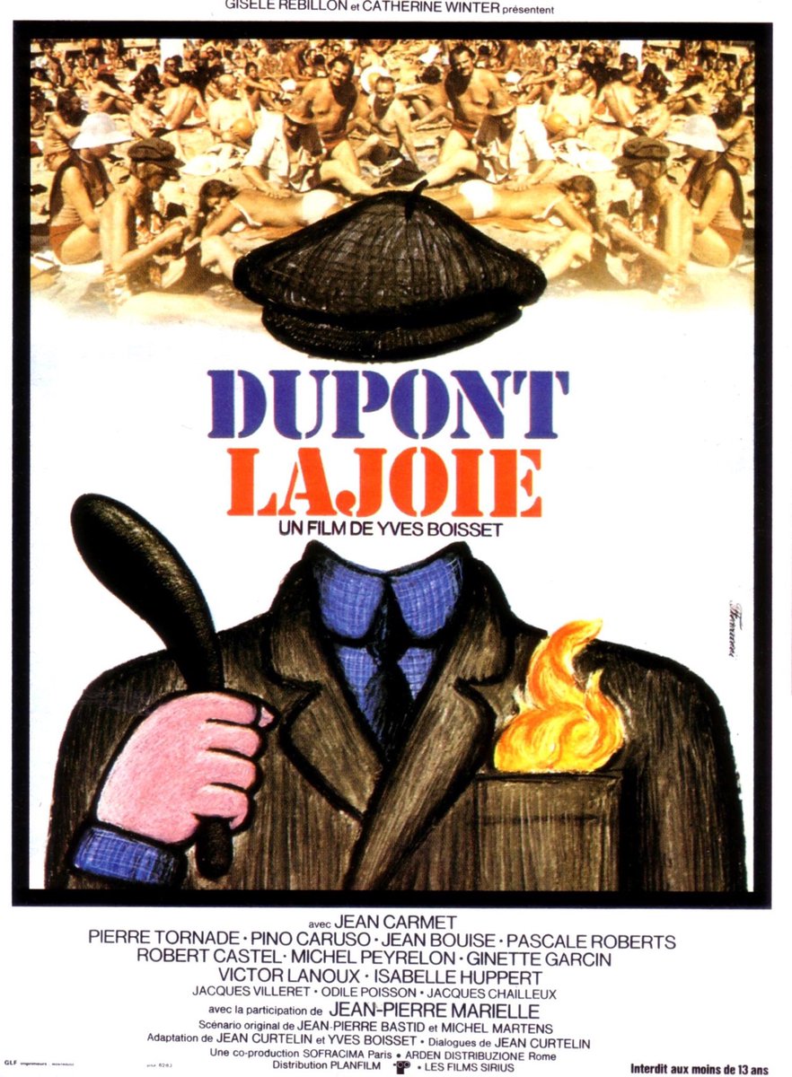 #SondageBouise
Mon vote ira à l'implacable 'Dupont Lajoie' d'#YvesBoisset, dénonciation violente du racisme.
Un film qui marque profondément... 
Les acteurs y sont tous brillants.