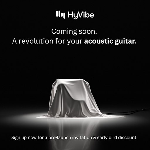 We've been working on something very special for your guitar. 

Follow this space and sign up for updates at hyvibeguitar.com.

#hyvibe #smartguitar #therevolutioncontinues