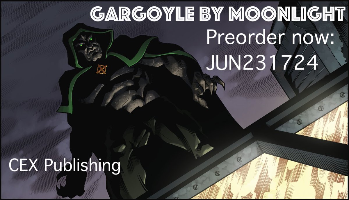 Gargoyle By Moonlight Preview: cexcomics.com/product/gargoy…
#comics #ComicArt #comicbooks #indiecomics #supportindiecomics #comicmarket #comicretail #newrelease #pulllist #CurseOfTheGargoyle
