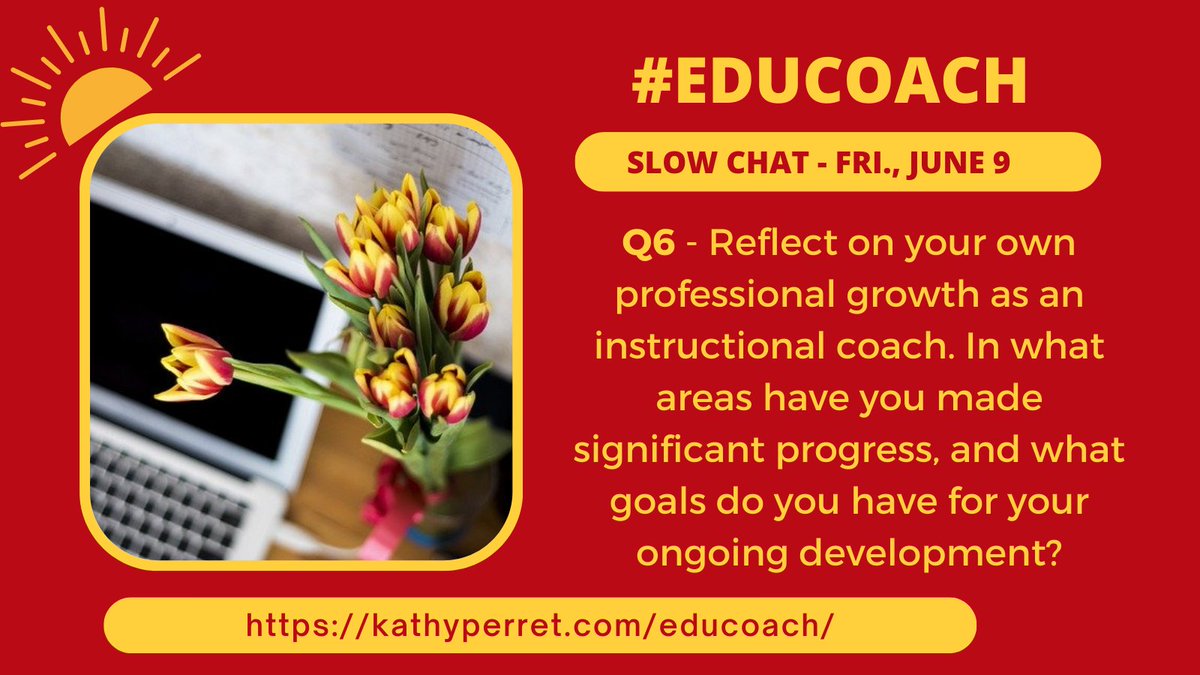 YAY, it is FRIDAY! Here is our #educoach Slow Chat question of the day! Remember to use the #educoach hashtag in your reply. We will posting one question per weekday in place of our weekly chat for a few weeks. Submit question here: docs.google.com/forms/d/e/1FAI…