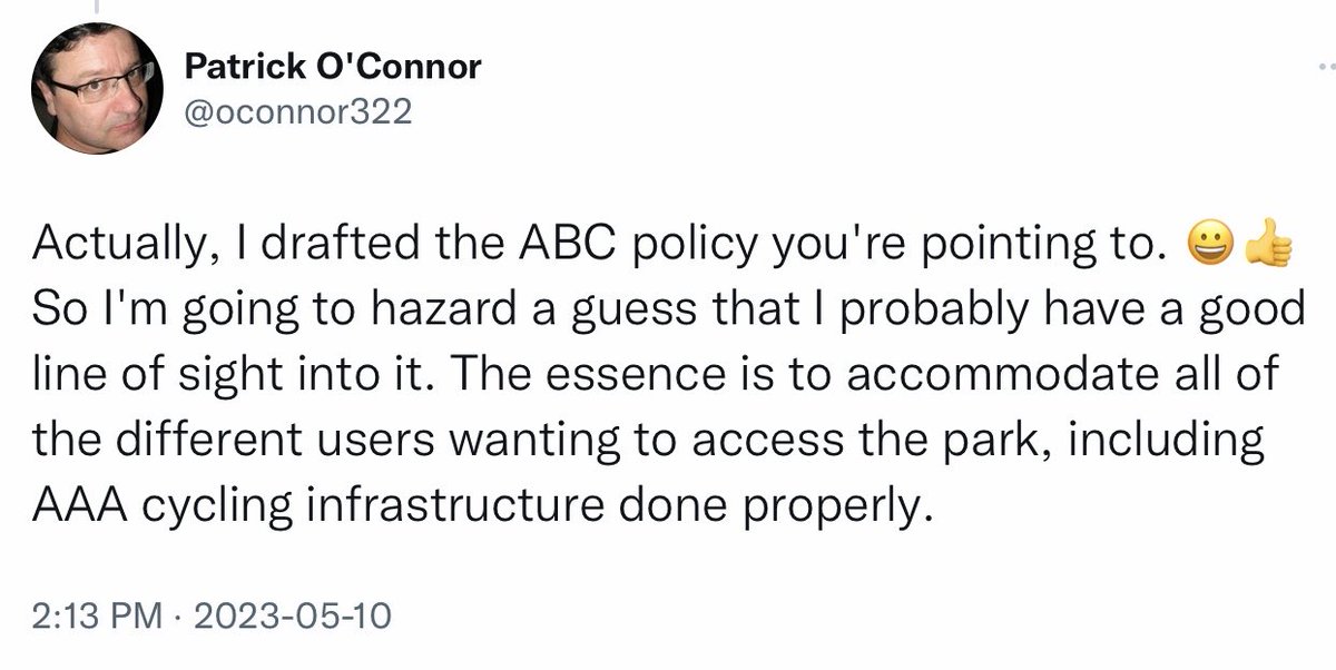 ⁦@oconnor322⁩ - since you’re the architect of the ABC bike lane policy, just thought I’d follow up + ask when we can expect the permanent Stanley Park bike lanes promised by ABC during the election? What’s happening with that? #VanPoli