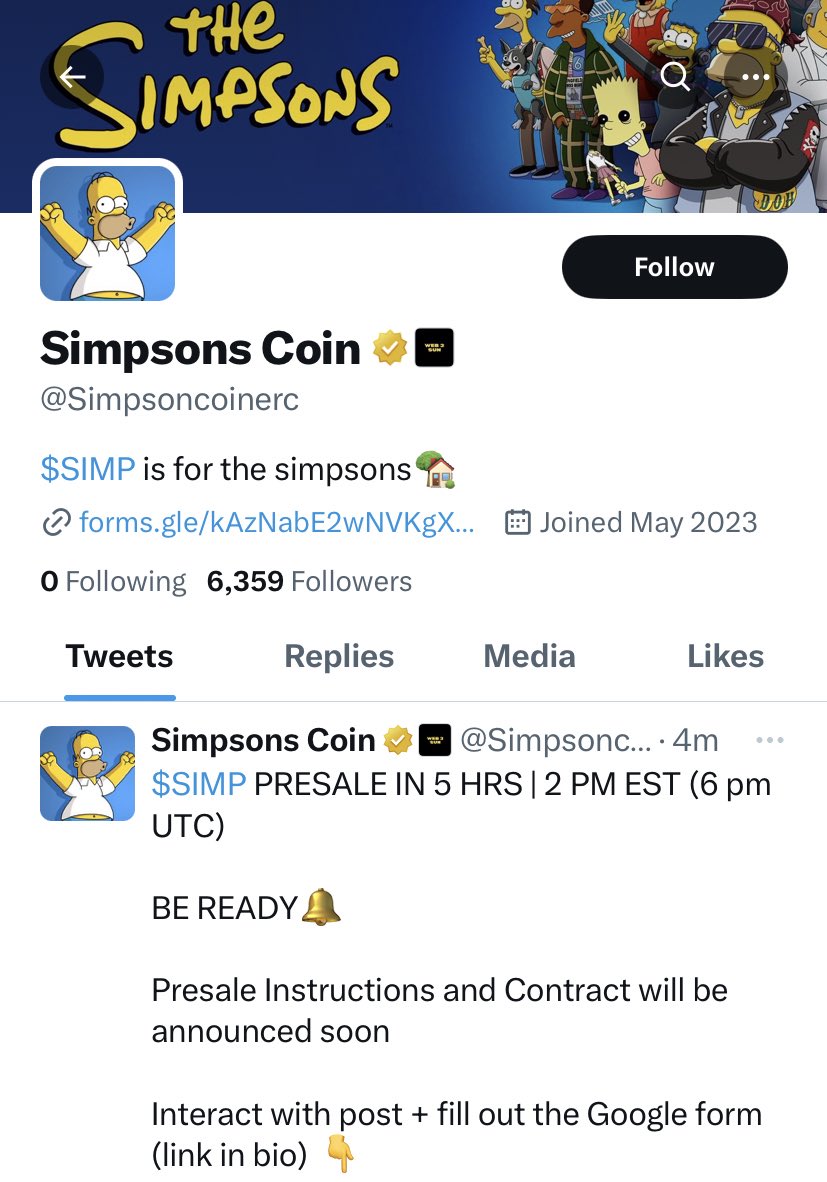 Twitter has provided a gold checkmark business verification badge to an unlicensed Simpsons scam cryptocurrency token