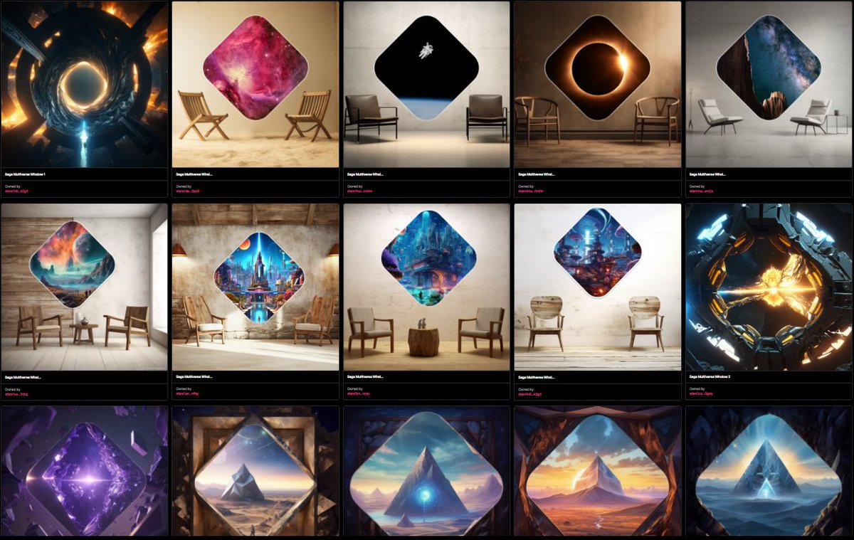 Mission accomplished, Saganauts! ⛋ 🚀

We've launched our unique collection of 44 NFTs, honoring the champions of our second community engagement competition. Top 20 winners, you're now the proud owners of custom AI-crafted 'Saga Multiverse Windows' and to our other 24 victors,