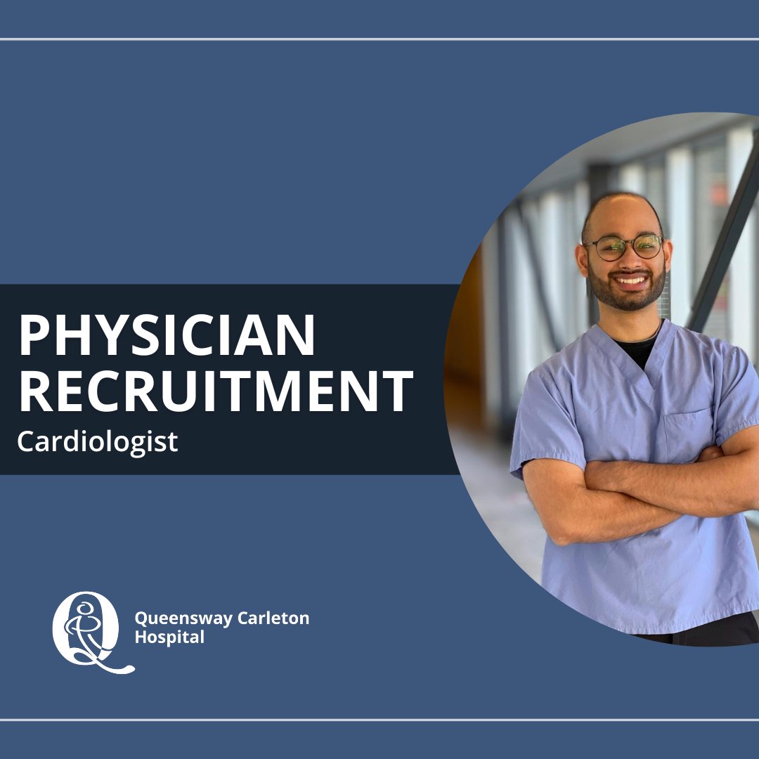 Recruiting an Adult Cardiologist! Join our collegial team, at a leading acute care hospital in Ottawa's west end.
Interested candidates can visit qch.on.ca/PhysicianRecru…
#physicianjobs #cardiology #cardiologist #physicianrecruitment