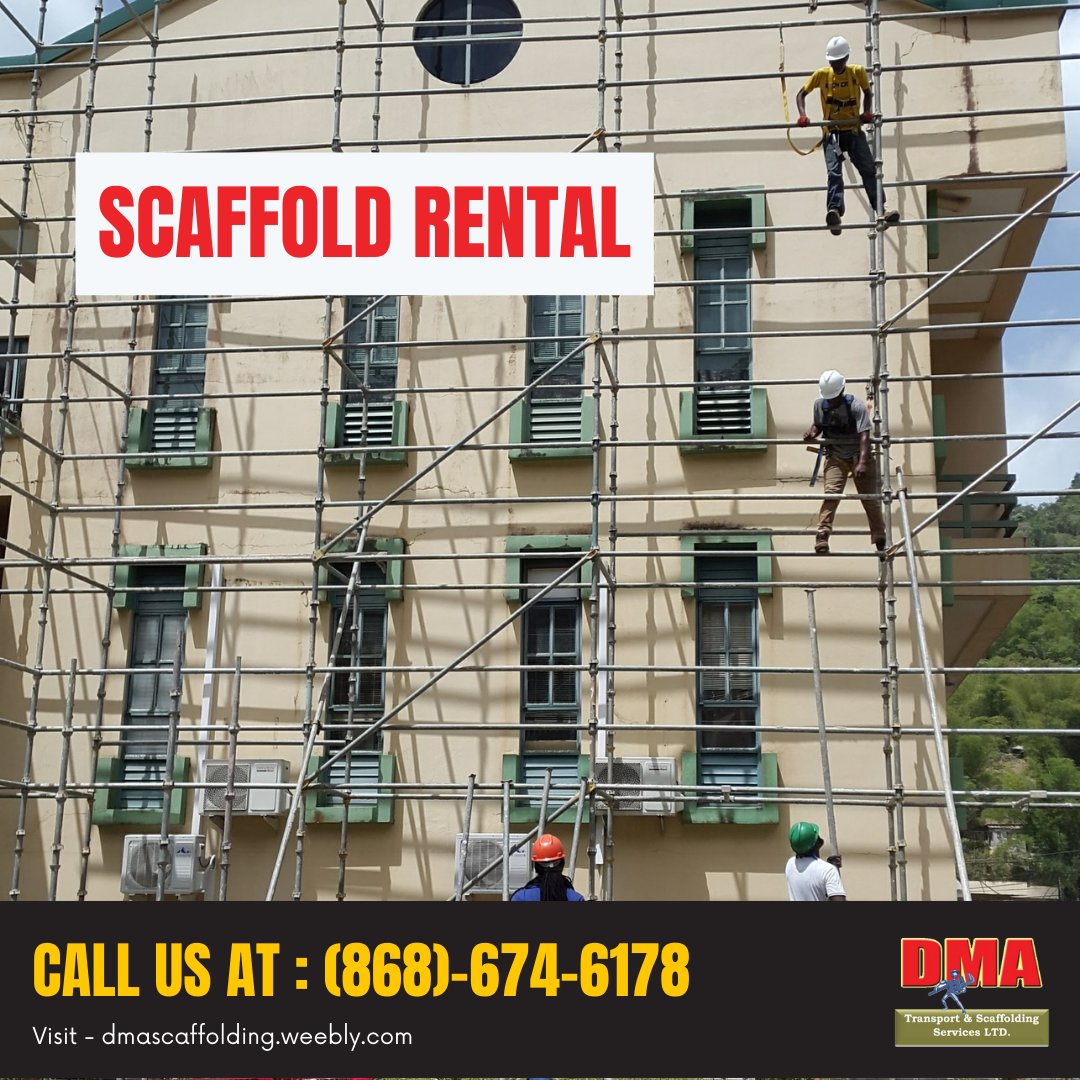 Efficient and cost-effective, our scaffold rental service helps you save time and money on your next project. Contact us today to learn more.
Call us at : (868)-674-6178 
Visit - dmascaffolding.weebly.com
#DMAScaffoldingServices #Rentalservices