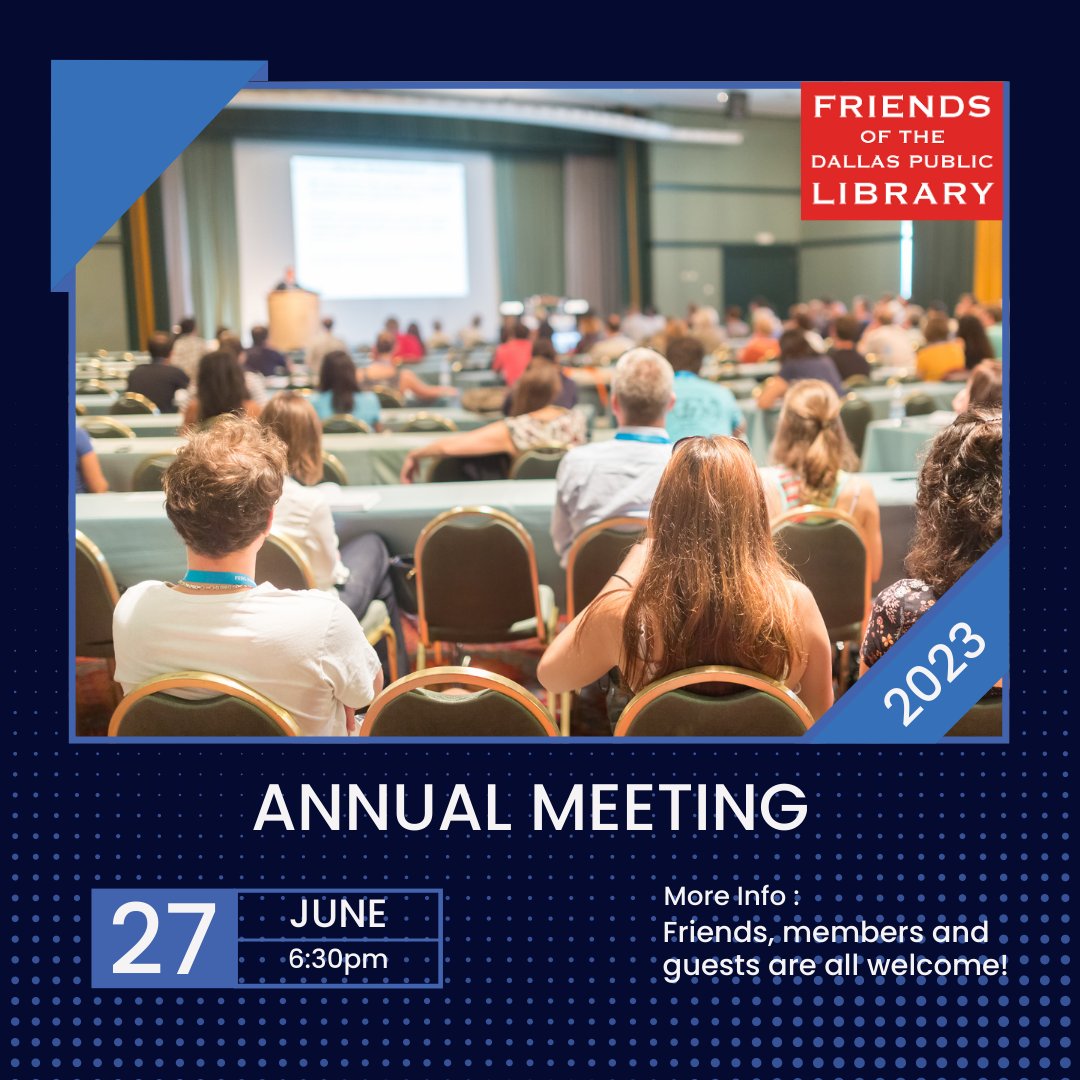 Join us for our Annual Meeting on Tuesday, June 27. Members, watch your mail for an invitation. Need to renew your membership or join the Friends? Follow this link bit.ly/23annualmeeting