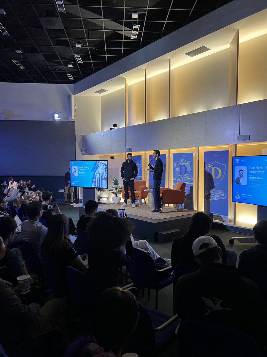 📢 Excited to kick off our #TechDay hosted by @suffiyanmalikk , with @sabakarimm sharing fundraising insights at Draper!

@Techweek_ @andrewchen @KatiaAmeri @a16z 

#SFTechWeek #DraperU