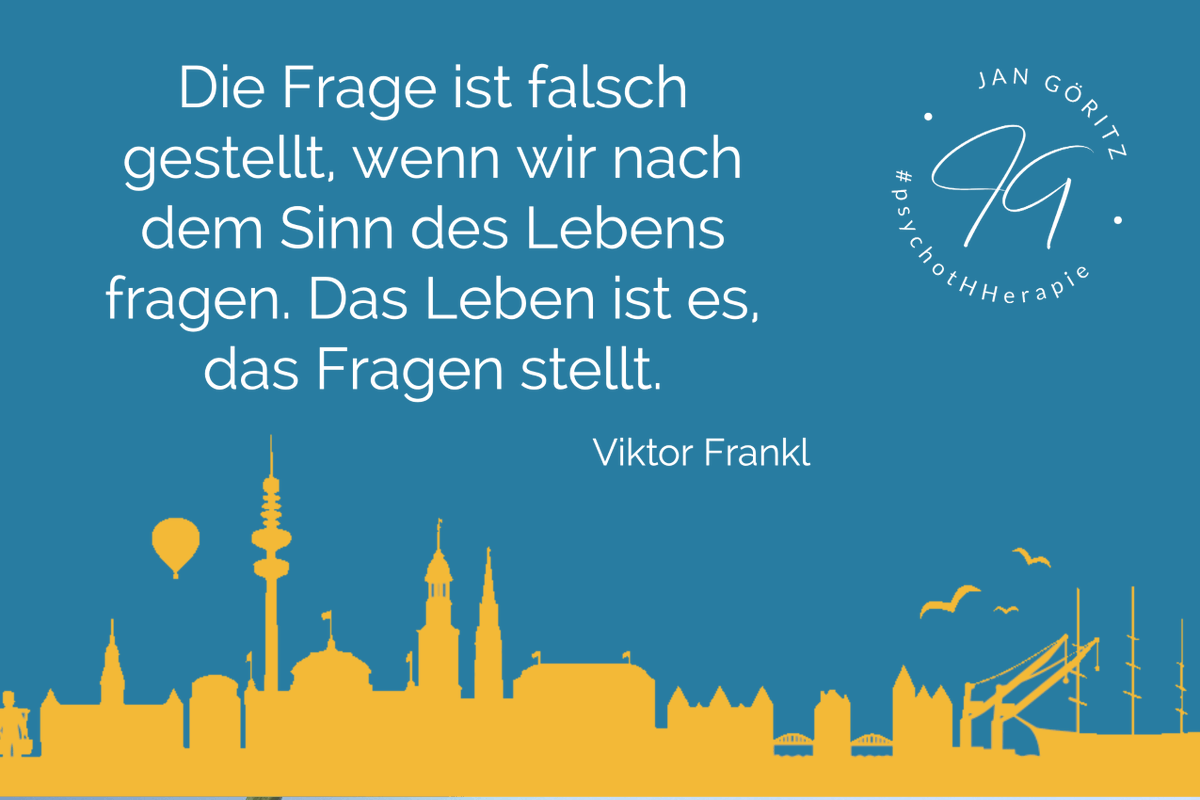 Die #Frage ist falsch gestellt, wenn wir nach dem #Sinn des Lebens fragen. Das #Leben ist es, das Fragen stellt.
(Viktor #Frankl)
#psychotHHerapie #Zitat #Zitate #ViktorFrankl

bit.ly/45hfaH6