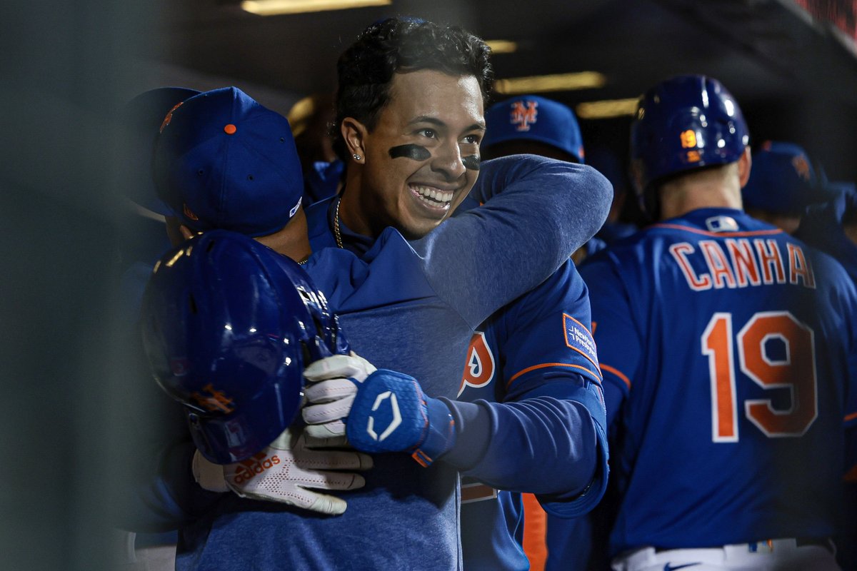 SNY_Mets's tweet photo. The Mets' lineup tonight:

✅ 5th: Brett Baty (3B)
✅ 7th: Mark Vientos (DH)
✅ 9th: Francisco Álvarez (C)

The Baby Mets. 🍼 https://t.co/2FABb4HnVK