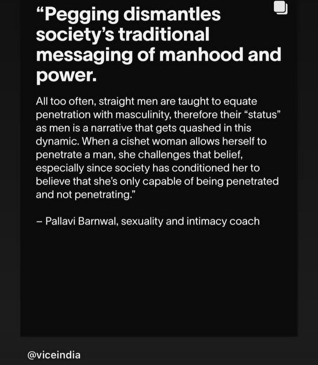 SnappySid's tweet photo. Good morning from vice ❤️
Break the patriarchy with pegging guys https://t.co/mGU0SUU1ac