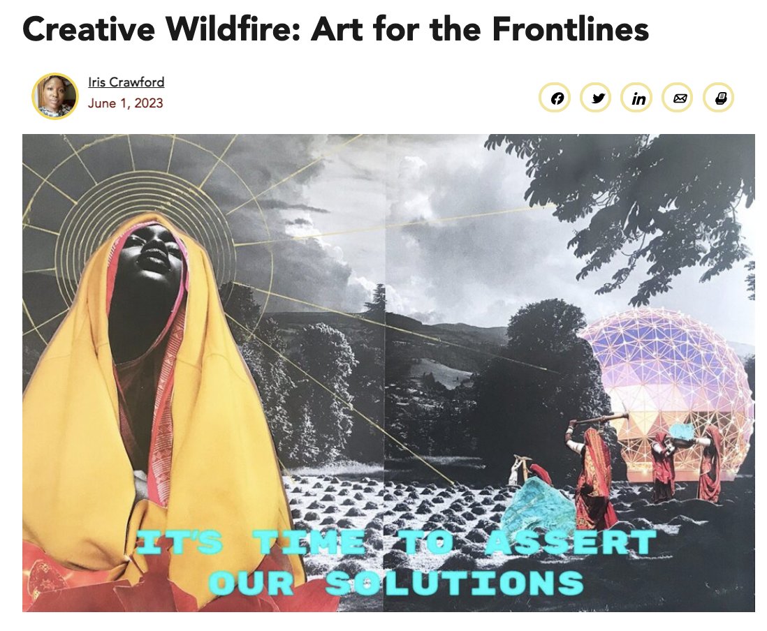 NewEconomics's tweet photo. How can art be used to help us move away from an extractive economy &amp; toward the #JustTransition?

#CreativeWildfire supports cultural workers to create art for climate justice, the just transition &amp; community power.

Read about where it's going 👉 https://t.co/CLmdCbtfrX https://t.co/h2AzDtvL48