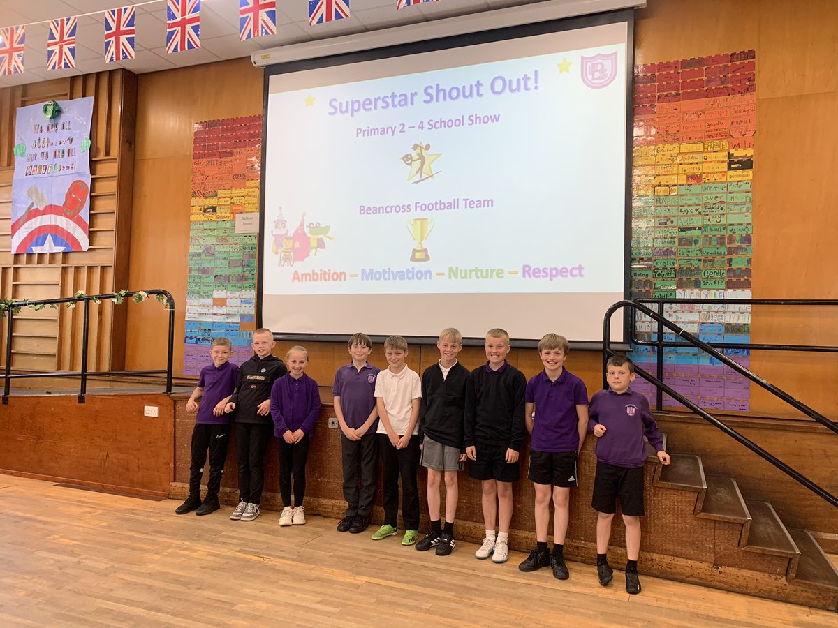 🌟SUPERSTAR SHOUTOUTS🌟

🤩 So many pupils reached ‘Top of the Chart’ this week 👏🏻 for consistently demonstrating our school values💜

⚽️ A big ‘shout out’ also goes to our Beancross football team who have been representing our school brilliantly at recent matches🏆

<a href="/BeancrossPS/">Beancross Primary</a>