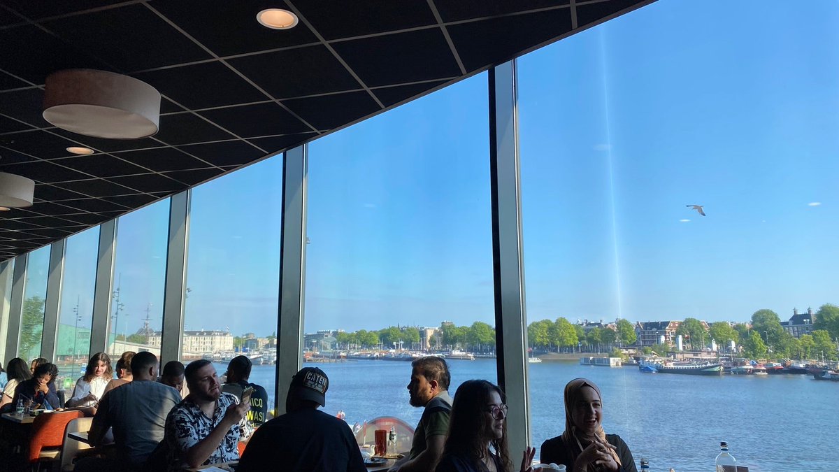 ChrisLCarr's tweet photo. Dinner with a view! (@ MoJo Japanese Kitchen in Amsterdam) https://t.co/9FSYolpo4w https://t.co/anxlGLDsxa